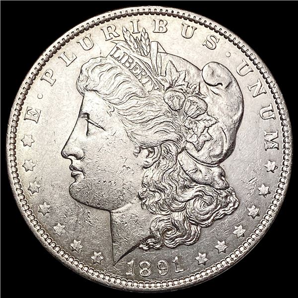 1891 Morgan Silver Dollar CLOSELY UNCIRCULATED