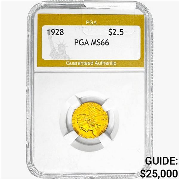 1928 $2.50 Gold Quarter Eagle PGA MS66