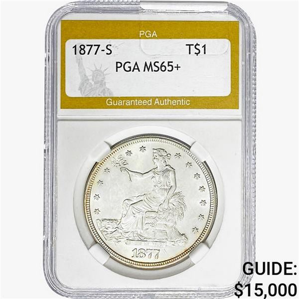 1877-S Silver Trade Dollar PGA MS65+