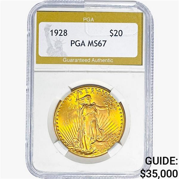 1928 $20 Gold Double Eagle PGA MS67