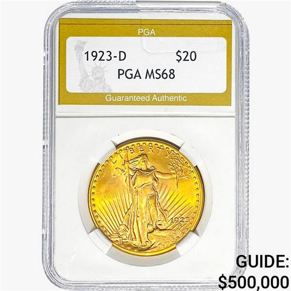 1923-D $20 Gold Double Eagle PGA MS68