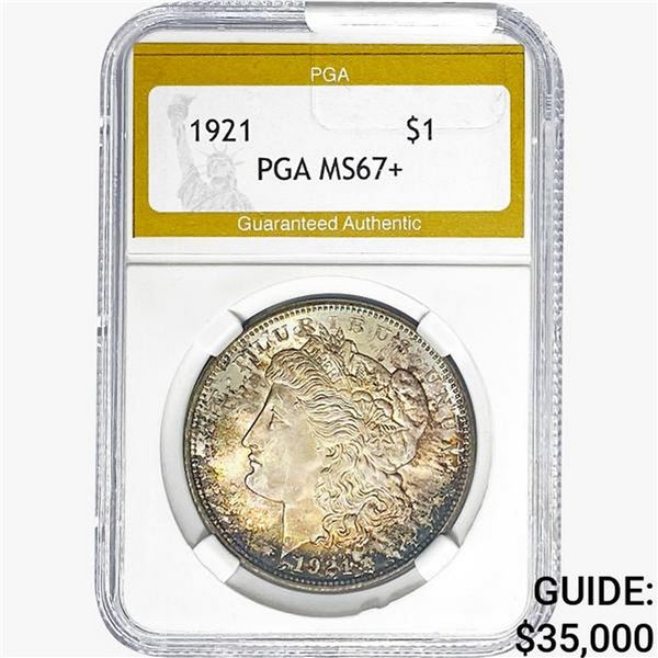 1921 Morgan Silver Dollar PGA MS67+