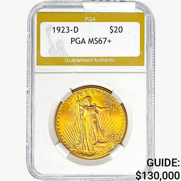 1923-D $20 Gold Double Eagle PGA MS67+