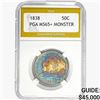 Image 1 : 1838 Capped Bust Half Dollar PGA MS65+ MONSTER