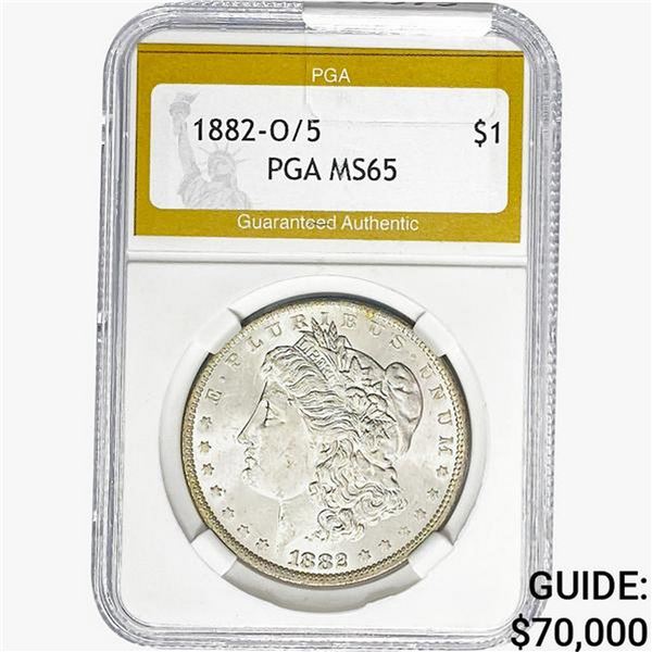 1882-O/S Morgan Silver Dollar PGA MS65