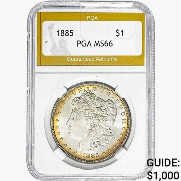 1885 Morgan Silver Dollar PGA MS66