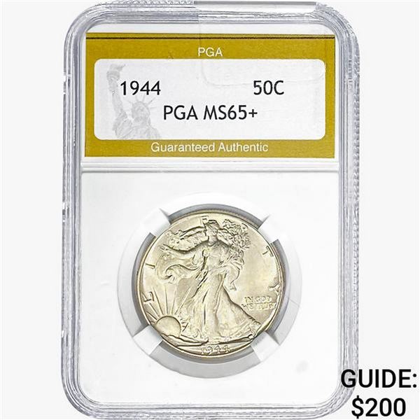 1944 Walking Liberty Half Dollar PGA MS65+