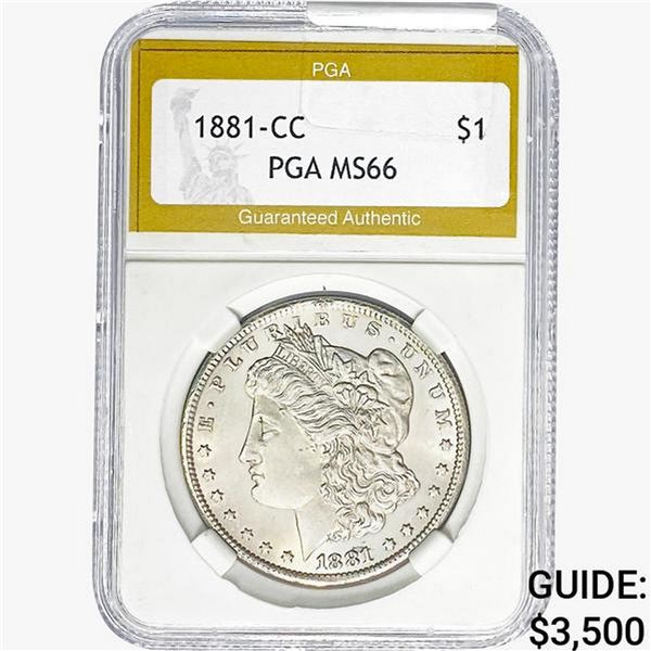 1881-CC Morgan Silver Dollar PGA MS66