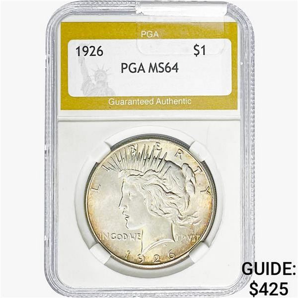 1926 Silver Peace Dollar PGA MS64