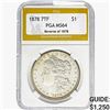 Image 1 : 1878 REV 78 Morgan Silver Dollar PGA MS64