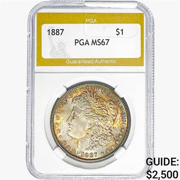 1887 Morgan Silver Dollar PGA MS67