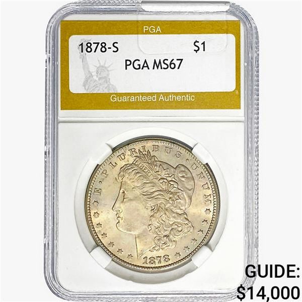 1878-S Morgan Silver Dollar PGA MS67