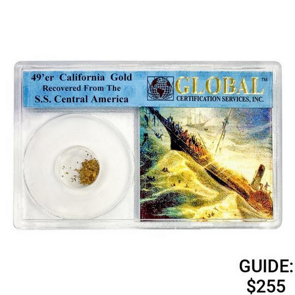 1857 49er CA Pinch of Gold S.S. Shipwreck Cen. Am.