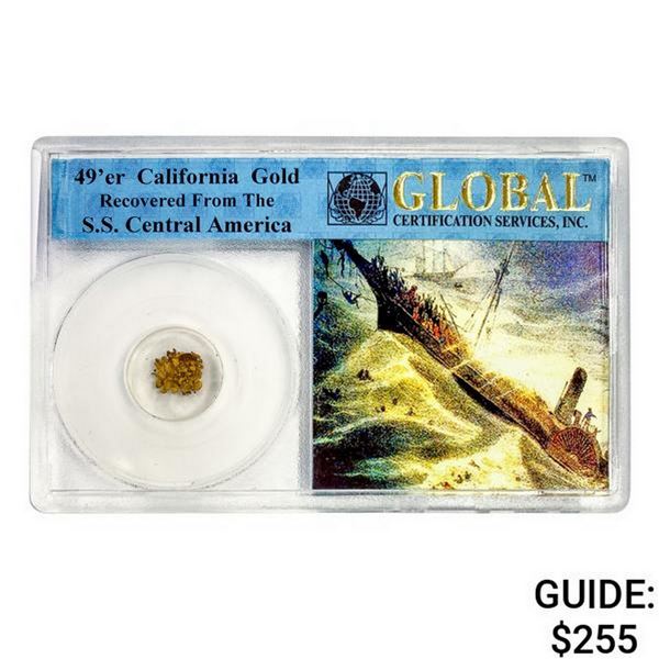 1857 49er CA Pinch of Gold S.S. Shipwreck Cen. Am.