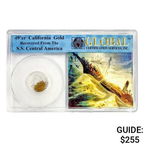 1857 49er CA Pinch of Gold S.S. Shipwreck Cen. Am.