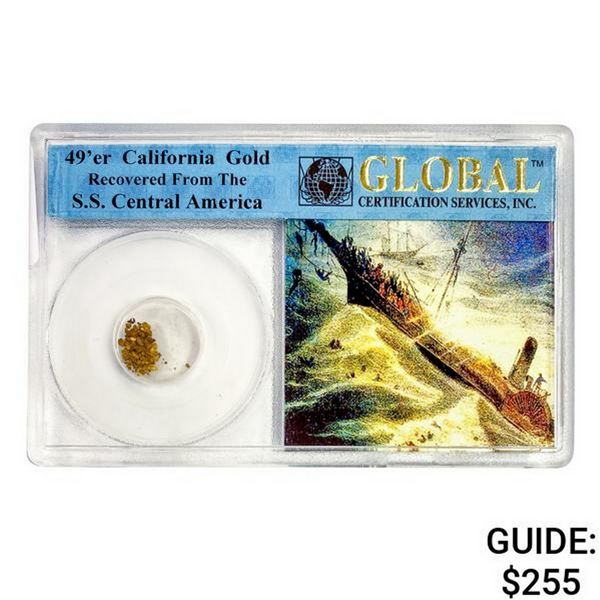 1857 49er CA Pinch of Gold S.S. Shipwreck Cen. Am.