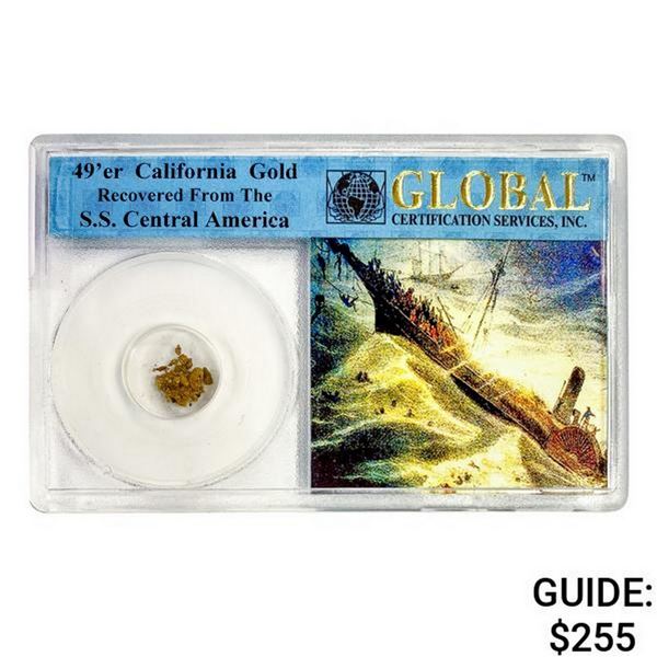1857 49er CA Pinch of Gold S.S. Shipwreck Cen. Am.