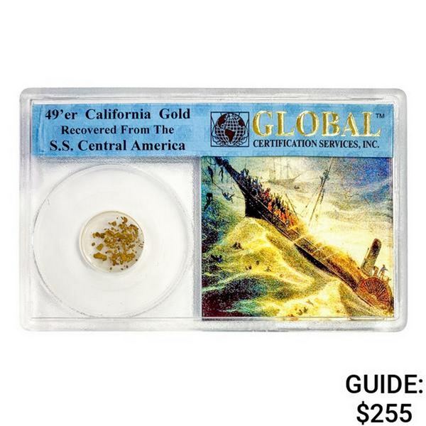 1857 49er CA Pinch of Gold S.S. Shipwreck Cen. Am.