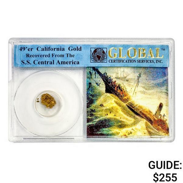 1857 49er CA Pinch of Gold S.S. Shipwreck Cen. Am.