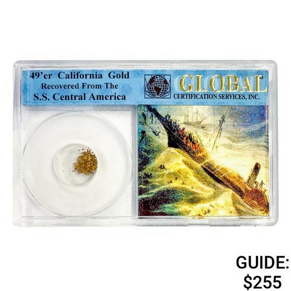 1857 49er CA Pinch of Gold S.S. Shipwreck Cen. Am.