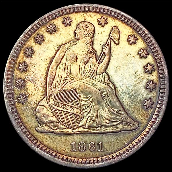 1861 Seated Liberty Quarter UNCIRCULATED
