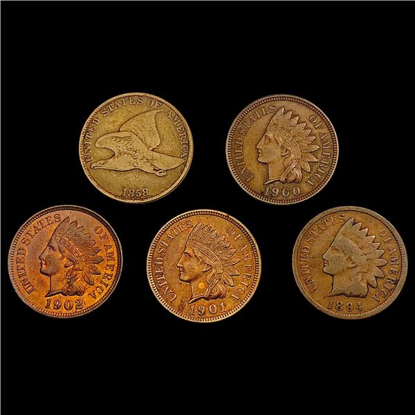 [5] 1858-1902 Varied 1C Types HIGH GRADE