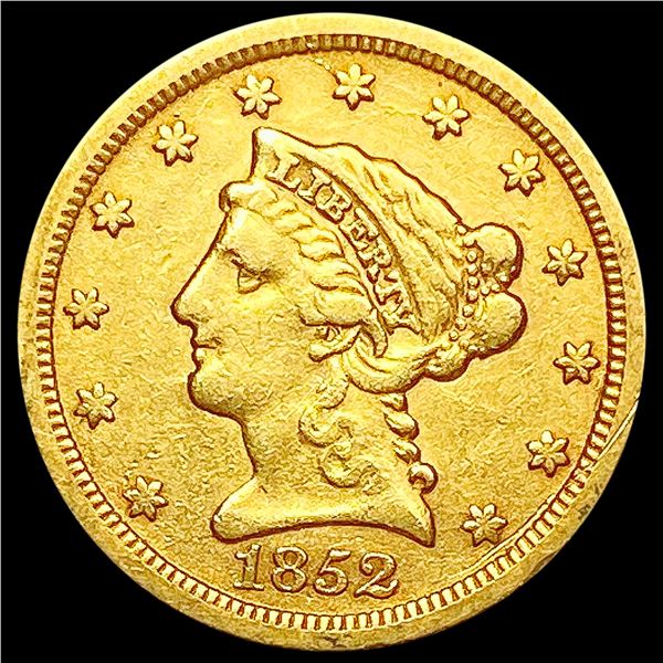 1852 $2.50 Gold Quarter Eagle CLOSELY UNCIRCULATED