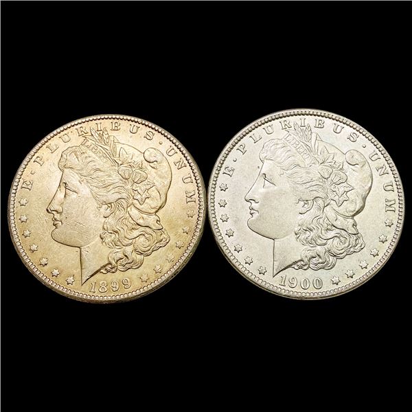 [2] 1899-O&1900-O Morgan Silver Dollar UNCIRCULATED