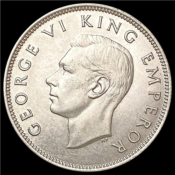 1946 New Zealand One Florin CHOICE BU