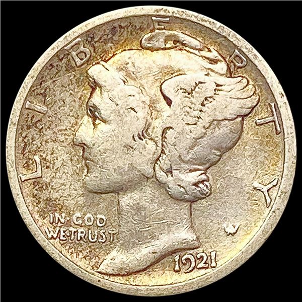 1921-D Mercury Dime LIGHTLY CIRCULATED