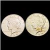 Image 1 : [2] 1927-D&1934-D Silver Peace Dollar CLOSELY UNCIRCULATED