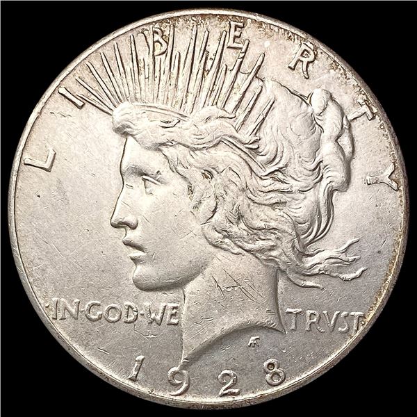1928 Silver Peace Dollar CLOSELY UNCIRCULATED