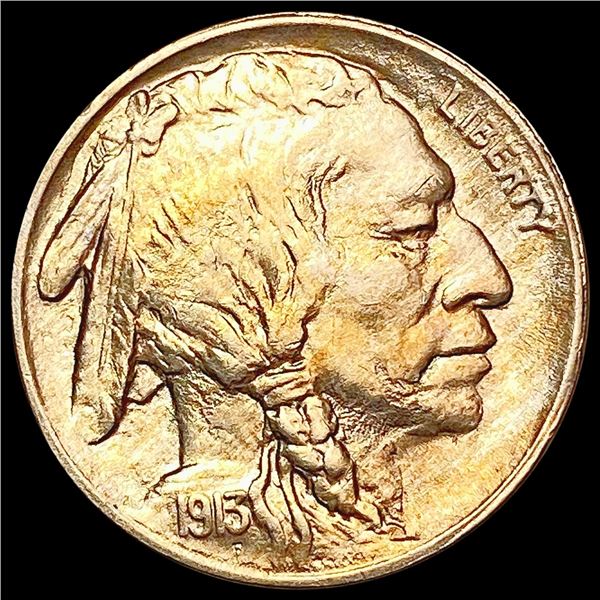 1913 T1 Buffalo Nickel GEM BU