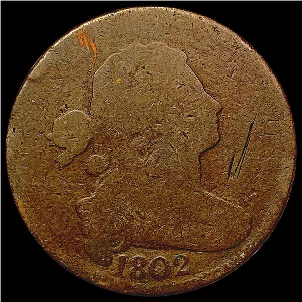 1802 Draped Bust Large Cent NICELY CIRCULATED