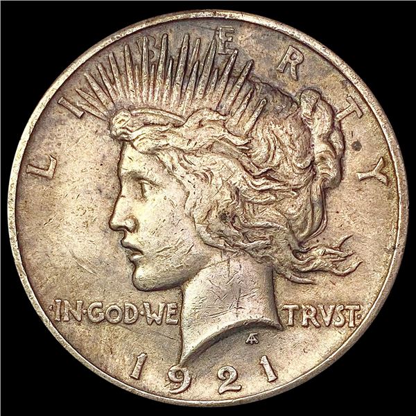 1921 Silver Peace Dollar NEARLY UNCIRCULATED