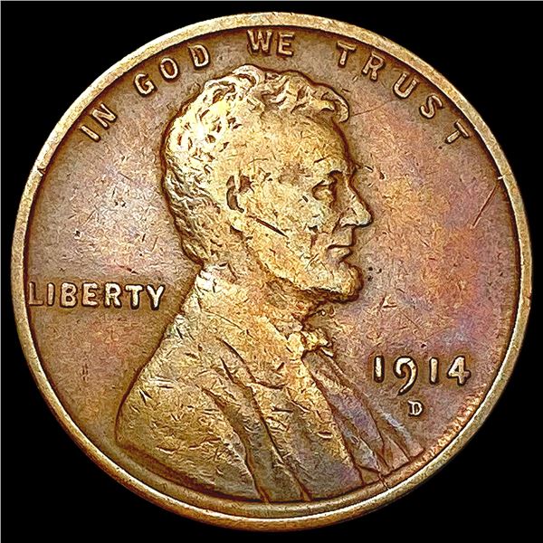 1914-D Wheat Cent CLOSELY UNCIRCULATED