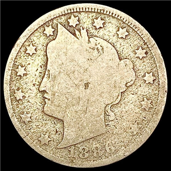 1886 Liberty Victory Nickel NICELY CIRCULATED