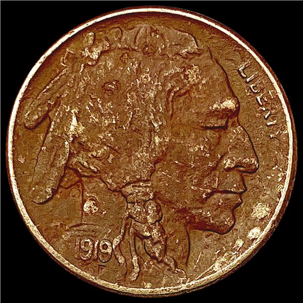 1919-S Buffalo Nickel LIGHTLY CIRCULATED