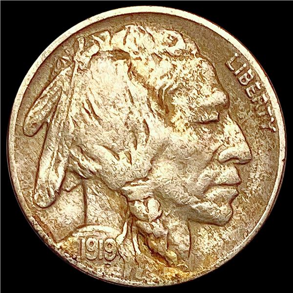 1919-D Buffalo Nickel NEARLY UNCIRCULATED