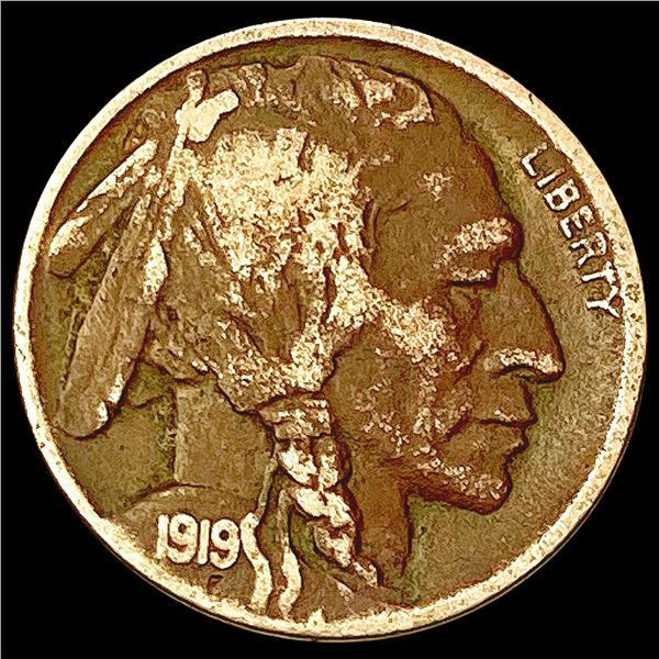 1919-D Buffalo Nickel LIGHTLY CIRCULATED