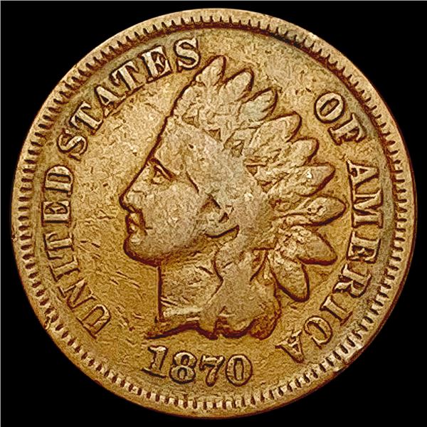 1870 Indian Head Cent LIGHTLY CIRCULATED