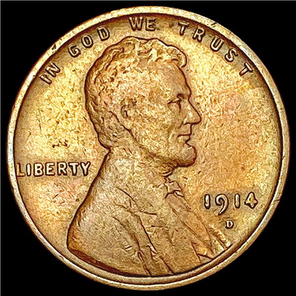 1914-D Wheat Cent NEARLY UNCIRCULATED