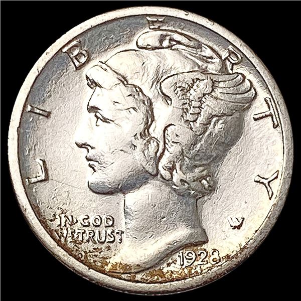 1928-D Mercury Dime CLOSELY UNCIRCULATED
