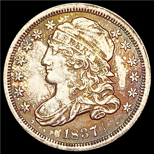 1837 Capped Bust Dime NEARLY UNCIRCULATED