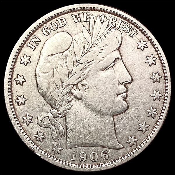 1906-D Barber Half Dollar CLOSELY UNCIRCULATED