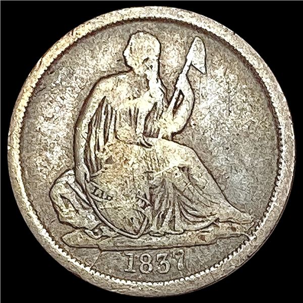 1837 Seated Liberty Dime NICELY CIRCULATED