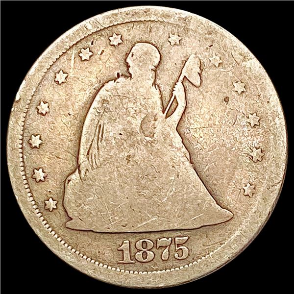 1875-S Twenty Cent Piece NICELY CIRCULATED