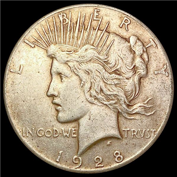 1928 Silver Peace Dollar CLOSELY UNCIRCULATED
