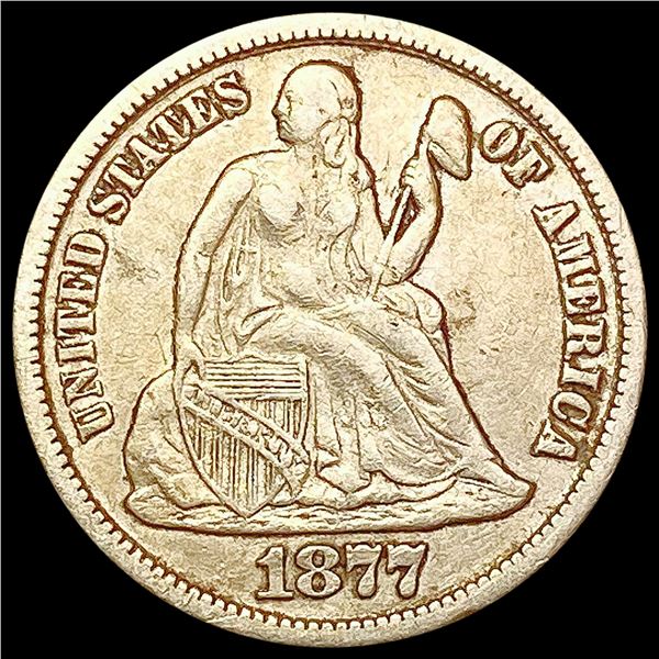 1877-CC Seated Liberty Dime CLOSELY UNCIRCULATED