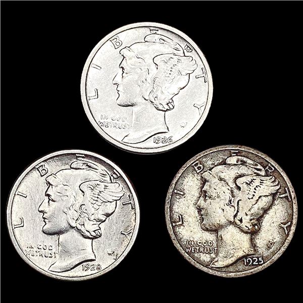 [3] 1925-1928 Mercury Dime HIGH GRADE